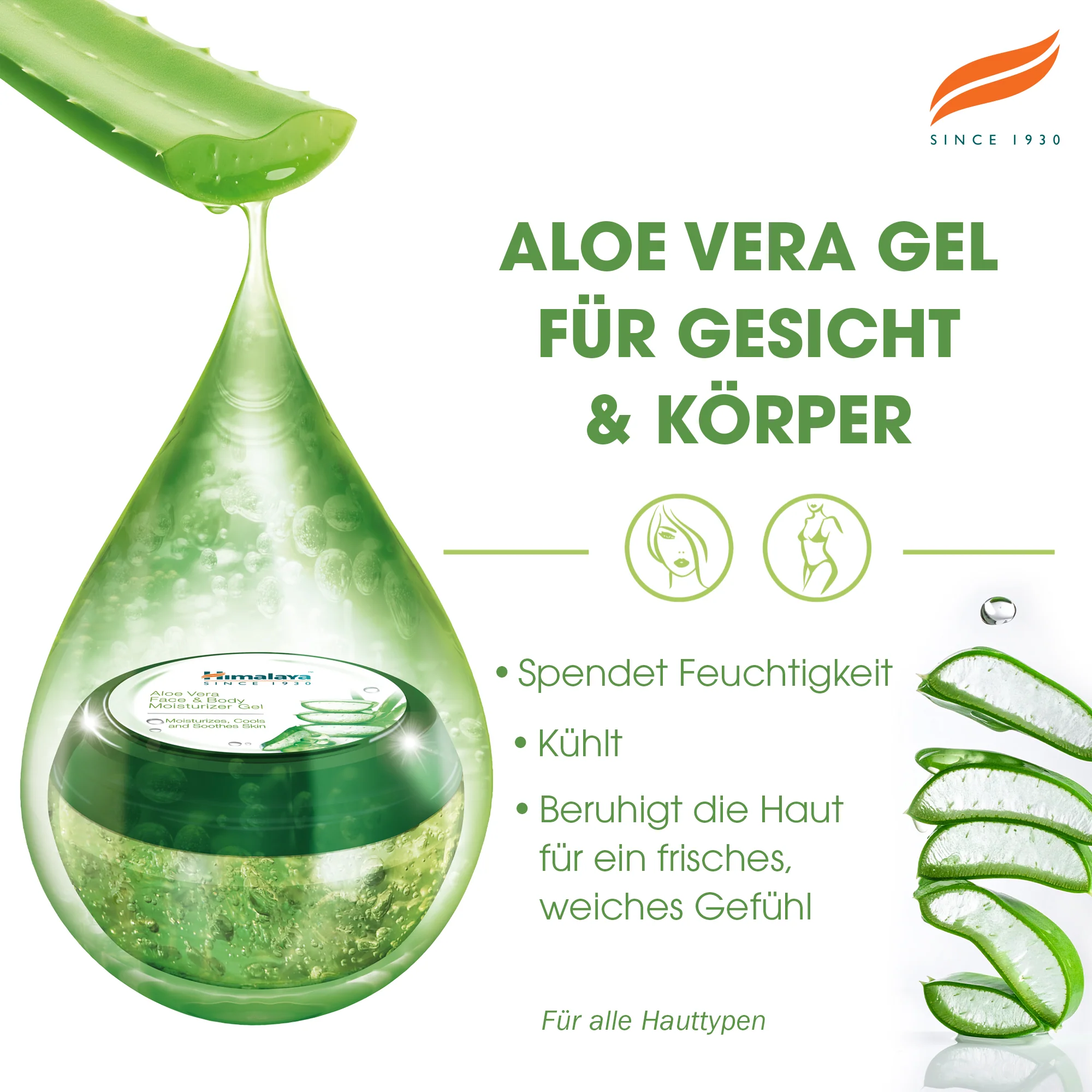 Himalaya Aloe Vera Feuchtigkeitsgel Gesicht & Körper - 300ml - Image 3