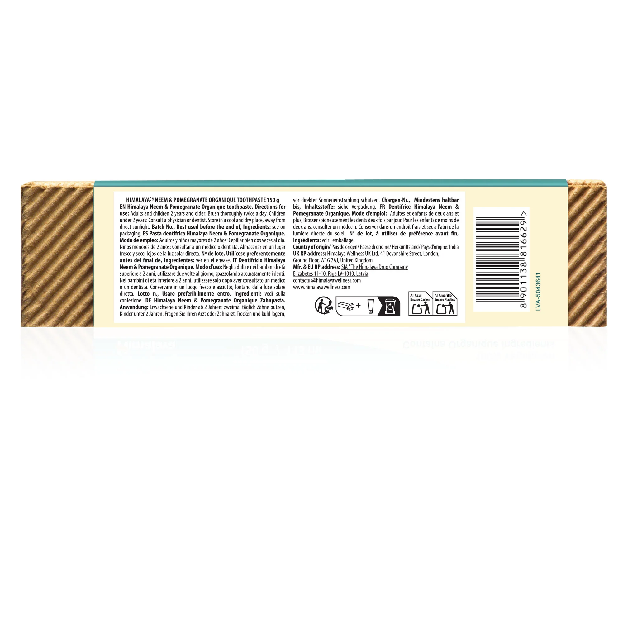 Himalaya Botanique Niem & Granatapfel Zahnpasta 75 ml - Image 8