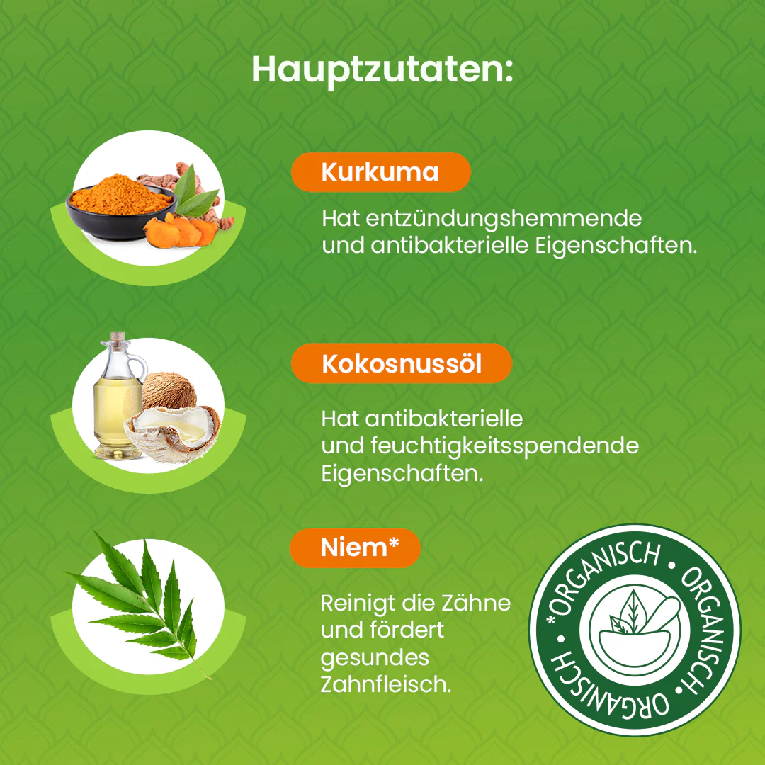 Himalaya Botanique Whitening Antiplaque Zahnpasta Kurkuma + Kokosnussöl 75 ml - Image 4