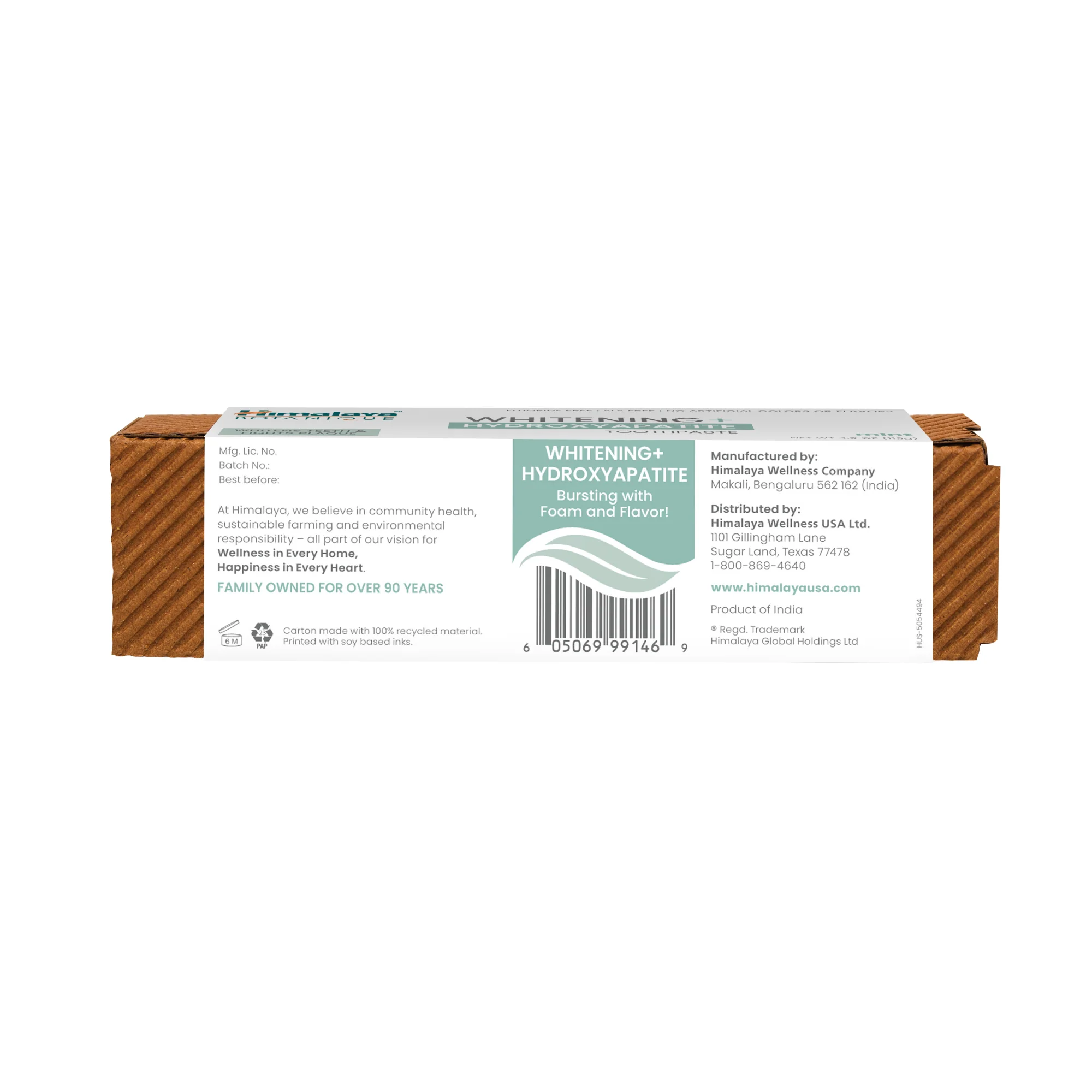 Himalaya Botanique Whitening-Zahnpasta mit Hydroxylapatit - 113 g - Image 8