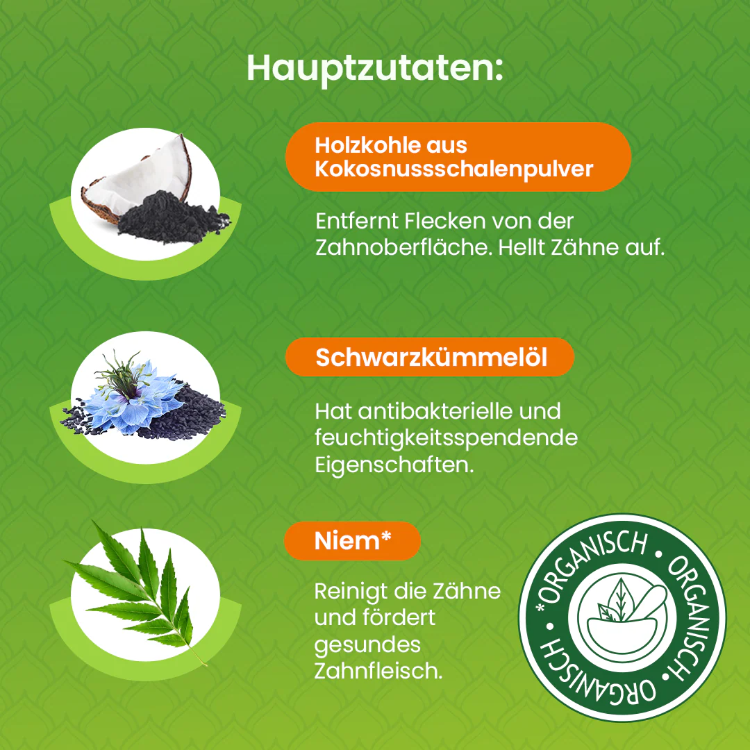 Himalaya Botanique Whitening Antiplaque Zahnpasta Holzkohle + Schwarzkümmelöl 75 ml - Image 4