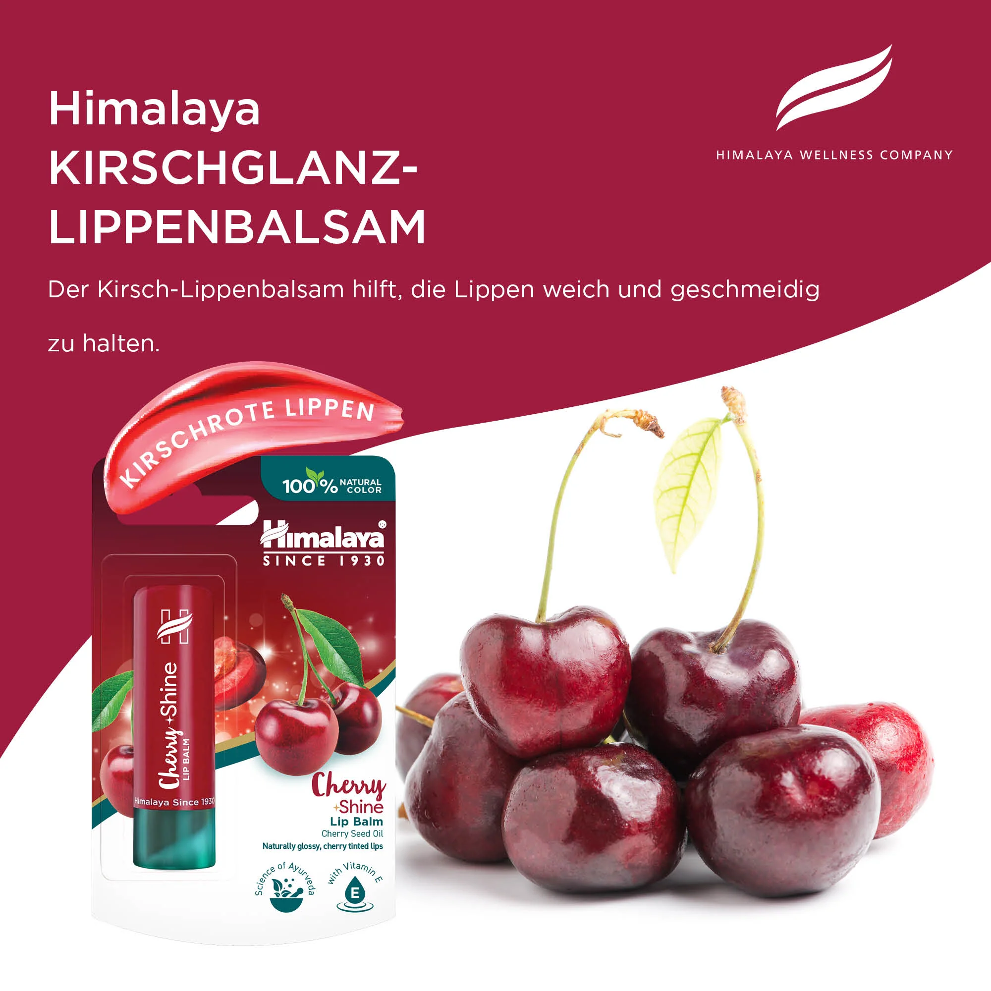 Himalaya Cherry Shine Lippenbalsam, 4.5 g - Image 3
