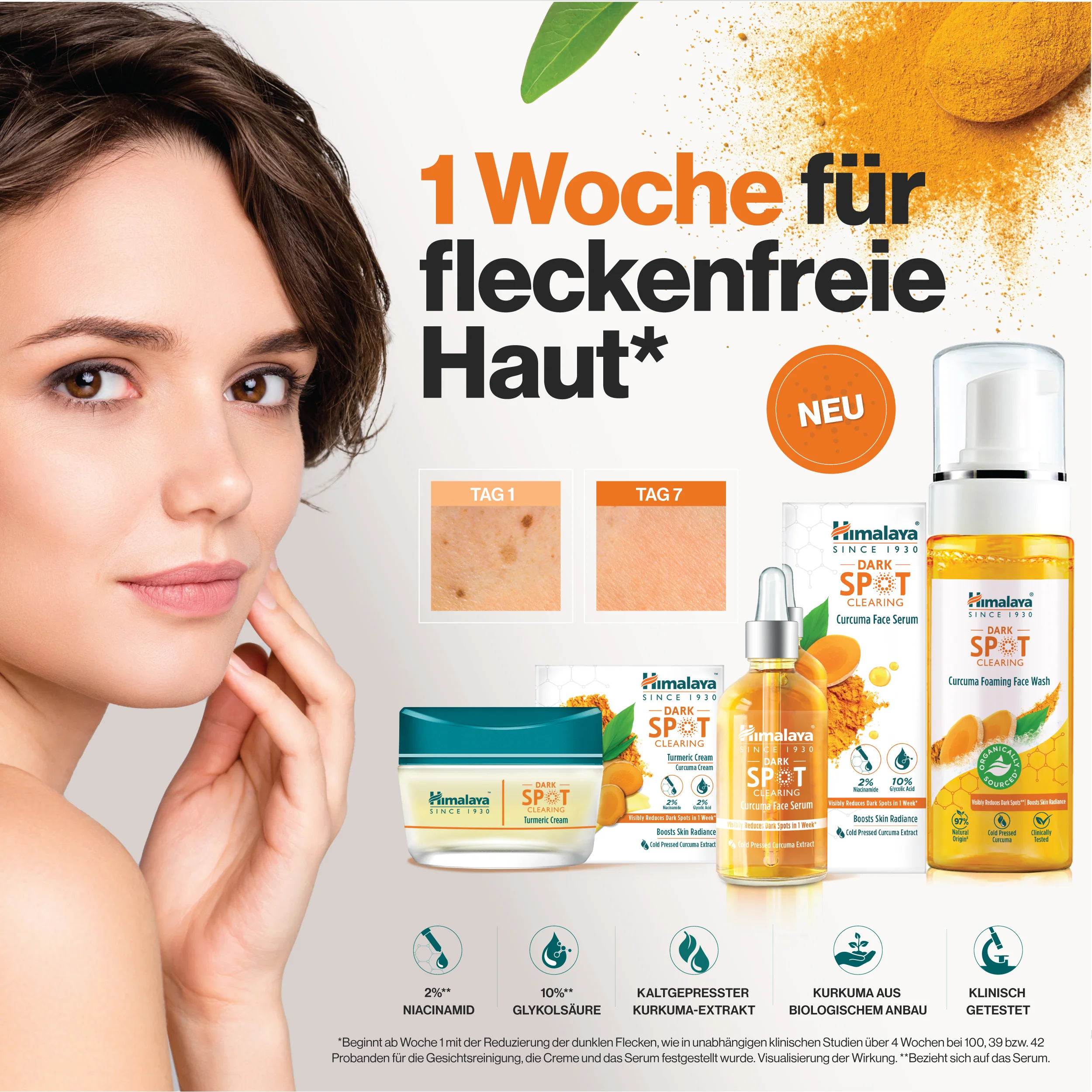 Himalaya Dark Spot Clearing Curcuma Schäumendes Gesichtswasser - Image 3