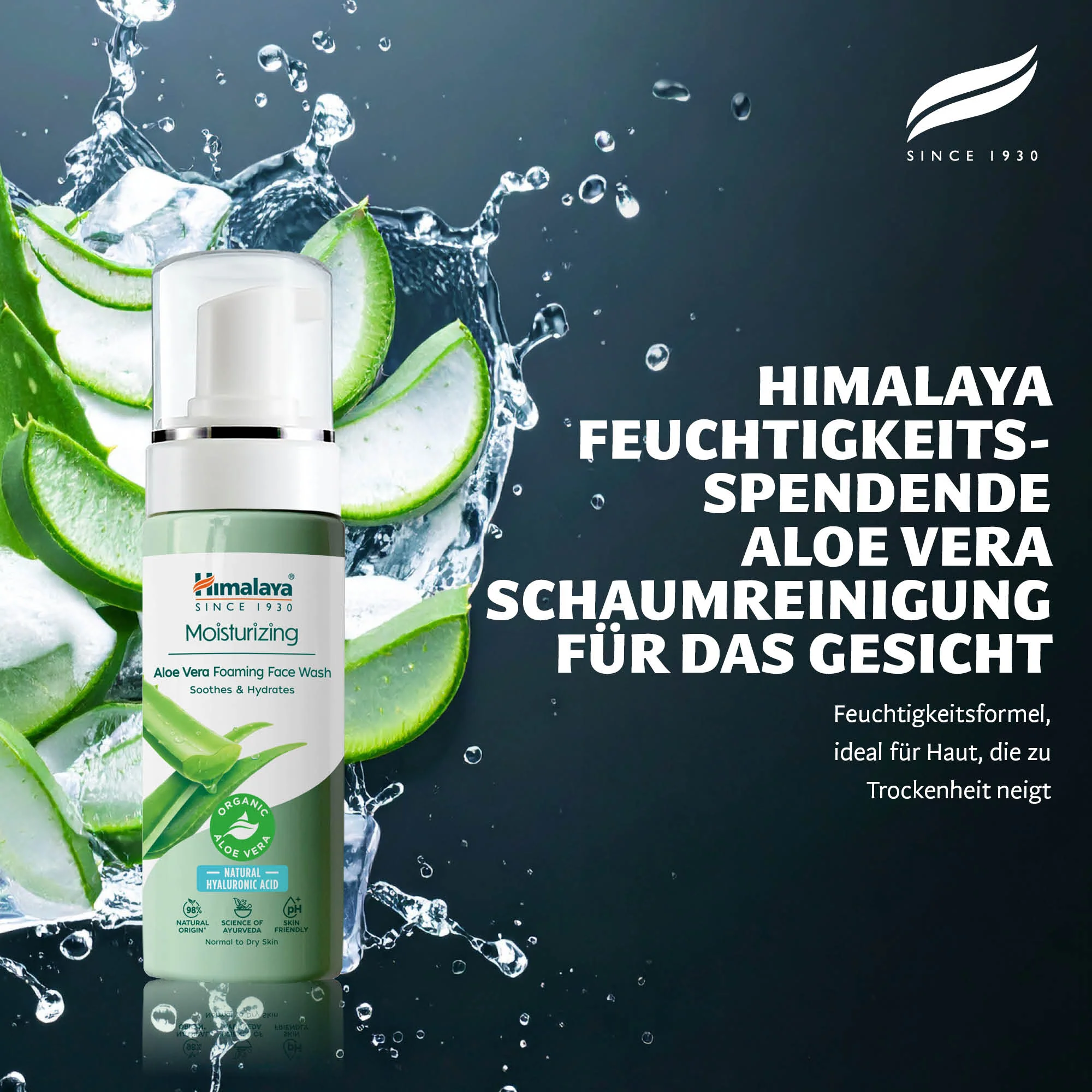 Himalaya Feuchtigkeitsspendendes Aloe Vera Gesichtswaschmittel, 150 ml - Image 3