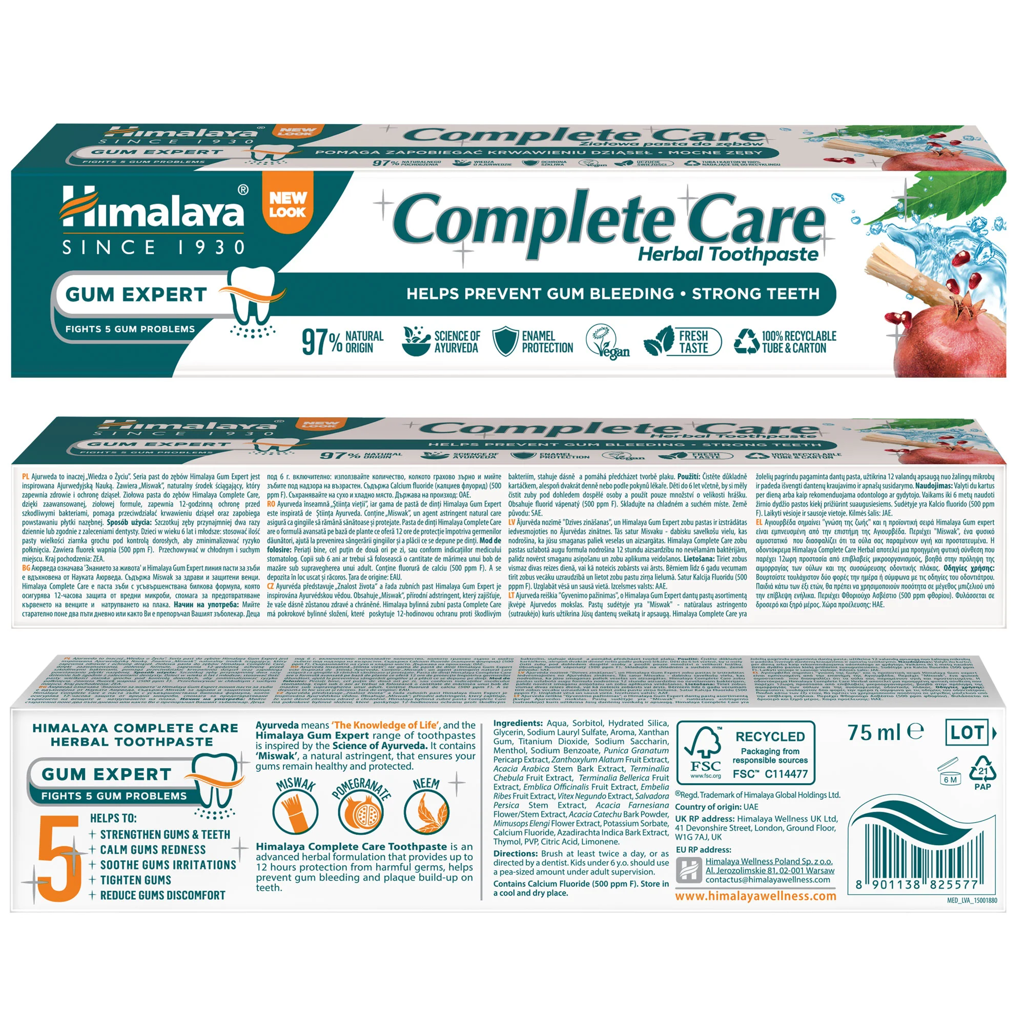 Himalaya Gum Expert– Complate Care Zahncreme - 75 ml - Image 4