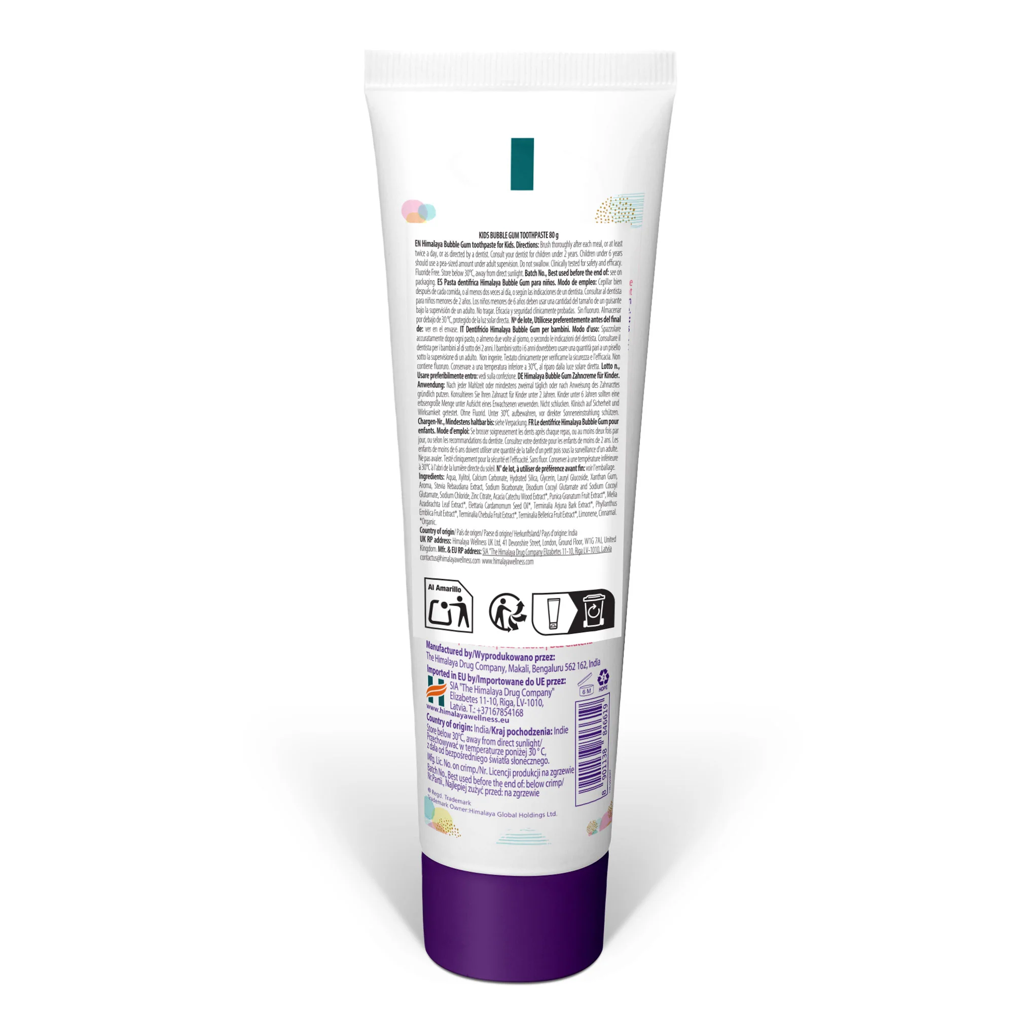 Himalaya Kinderzahnpasta für Kaugummi - 80g - Image 5