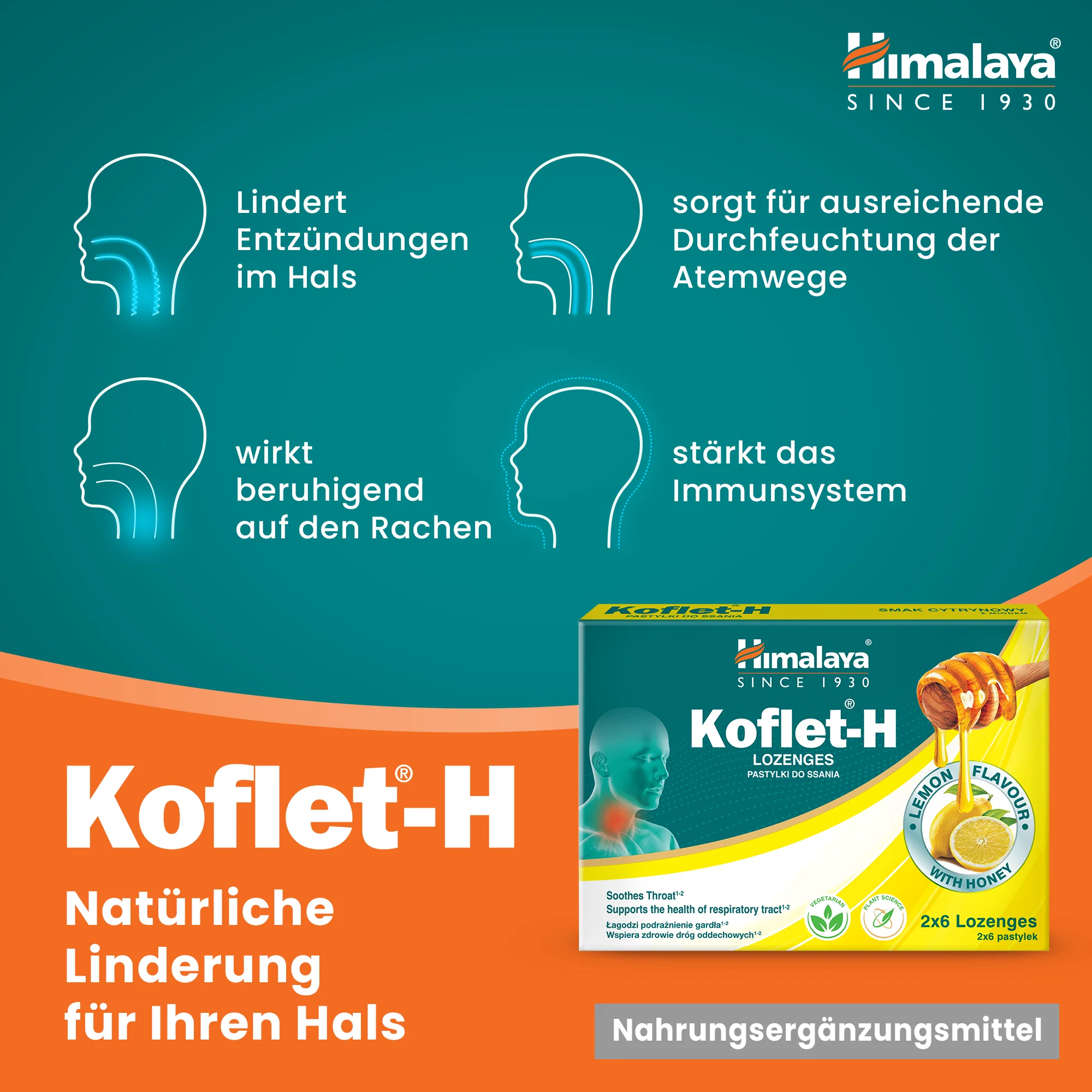 Himalaya Koflet-H Zitrone - Lozenges 2x6s - Image 3