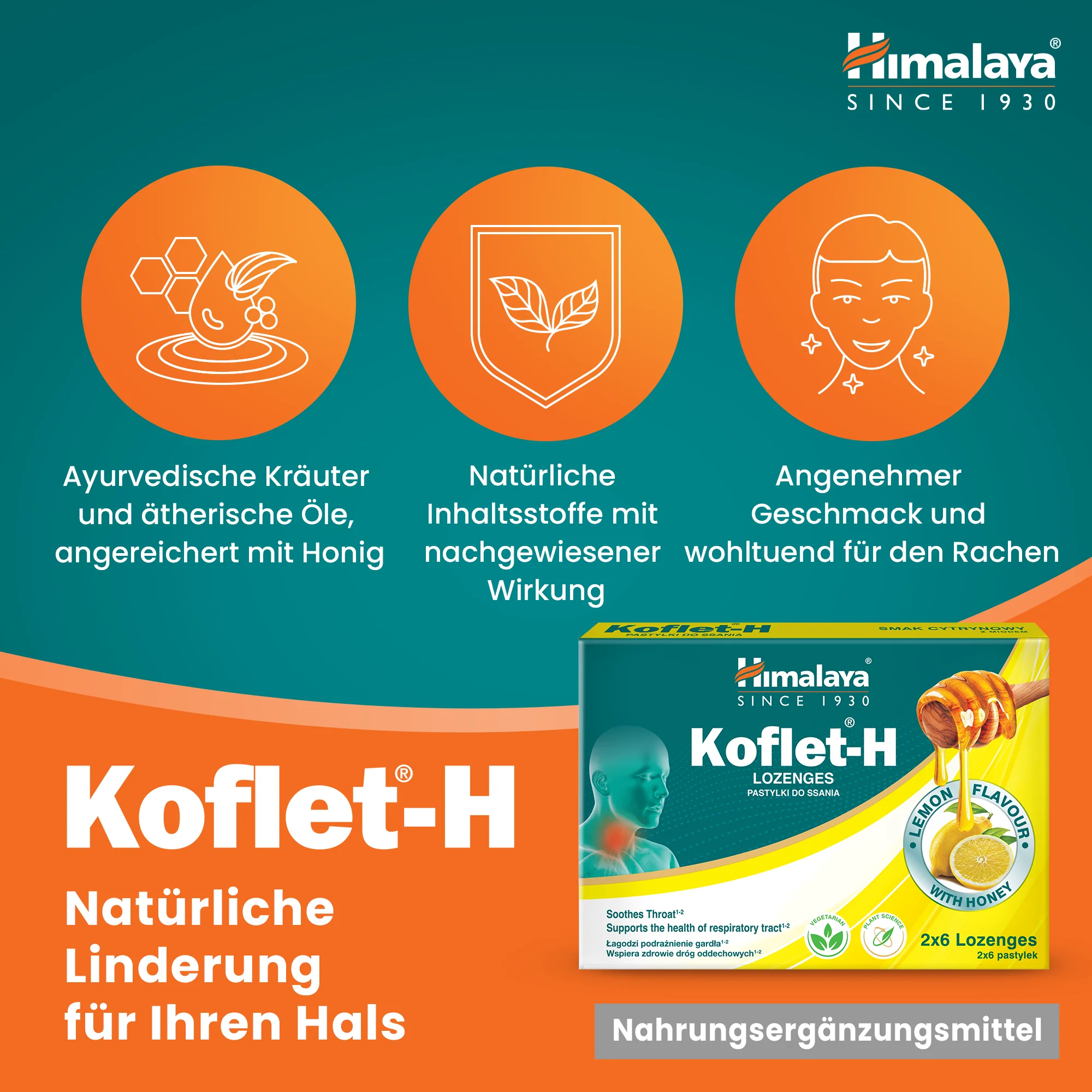 Himalaya Koflet-H Zitrone - Lozenges 2x6s - Image 4