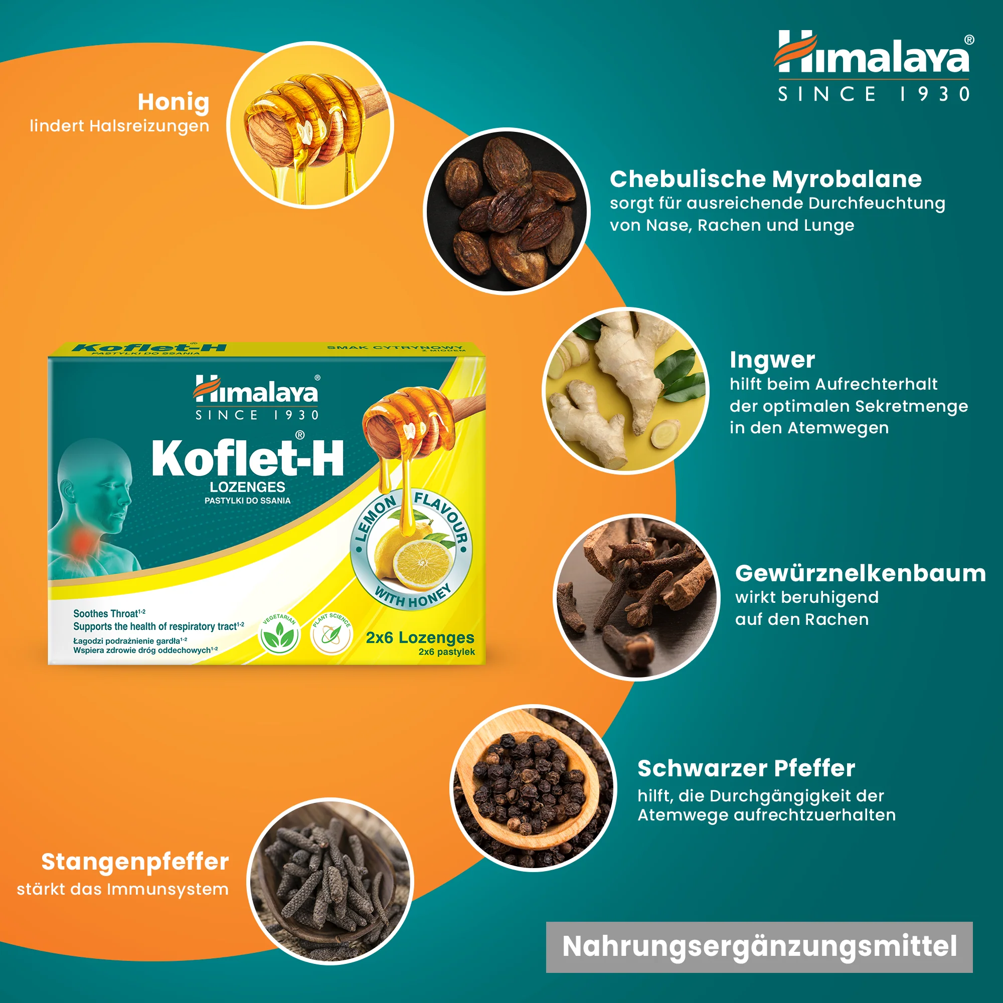 Himalaya Koflet-H Zitrone - Lozenges 2x6s - Image 5