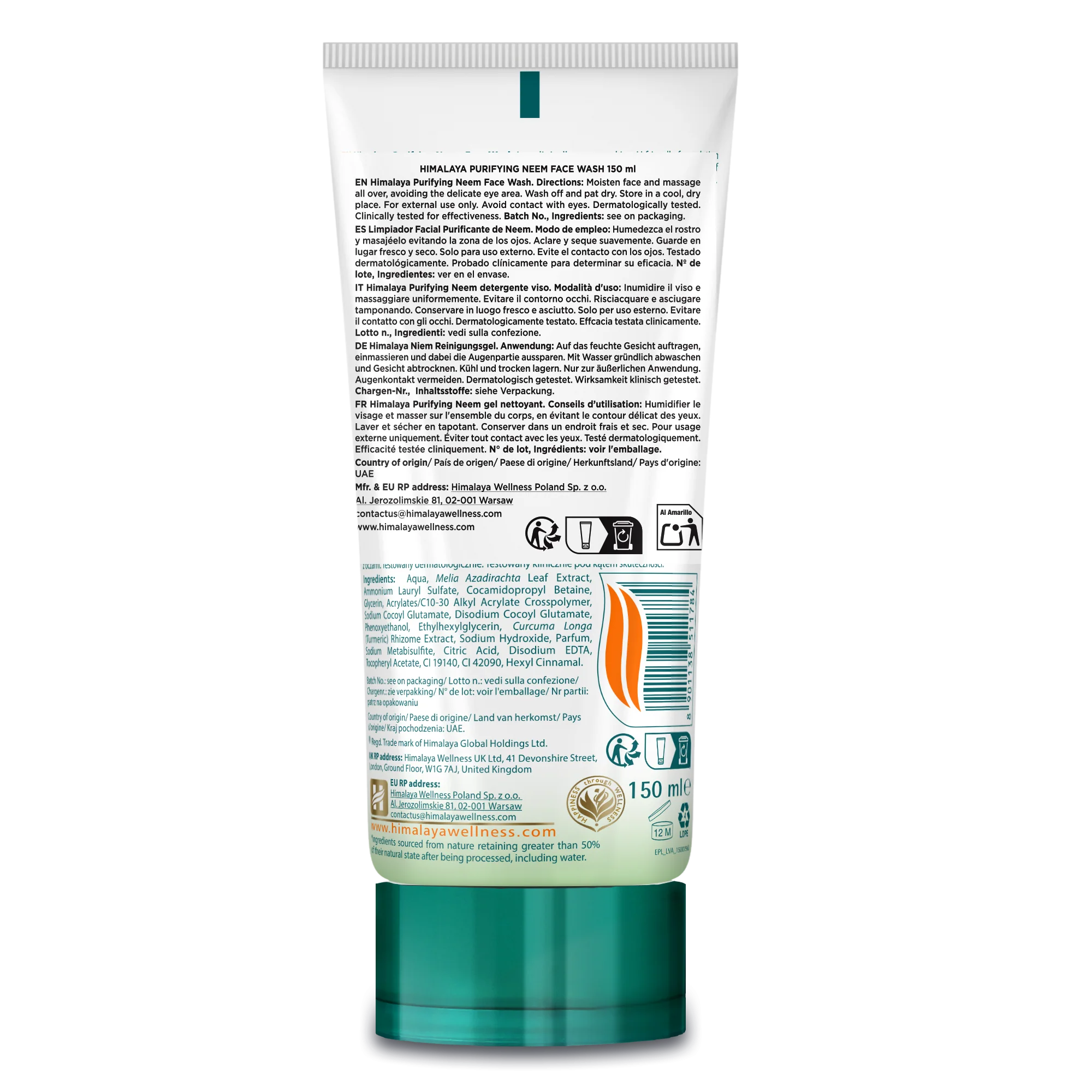 Himalaya Neem-Gesichsreinigungsgel - 150ml - Image 5