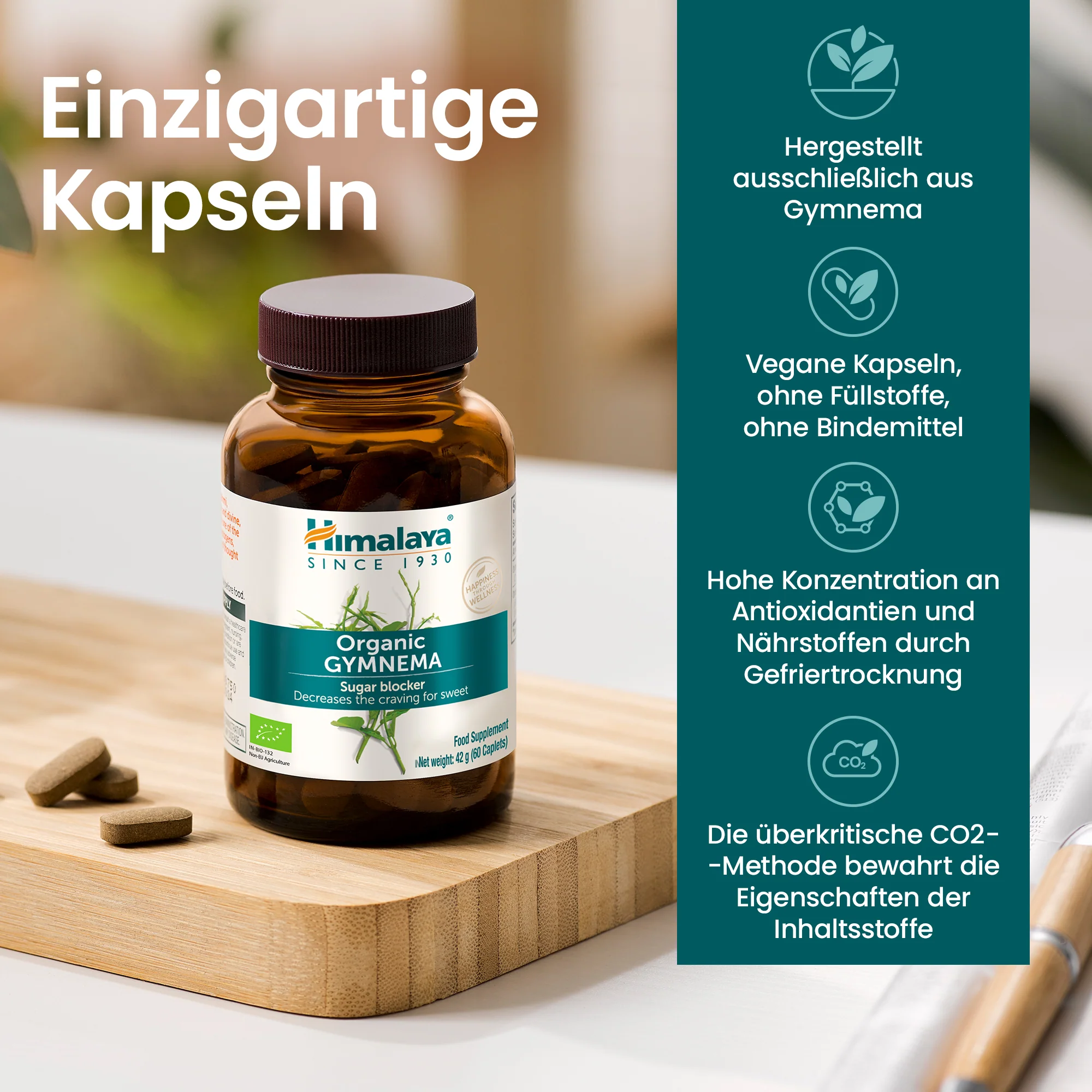 Himalaya Organic Gymnema 60 Tabletten - Image 4