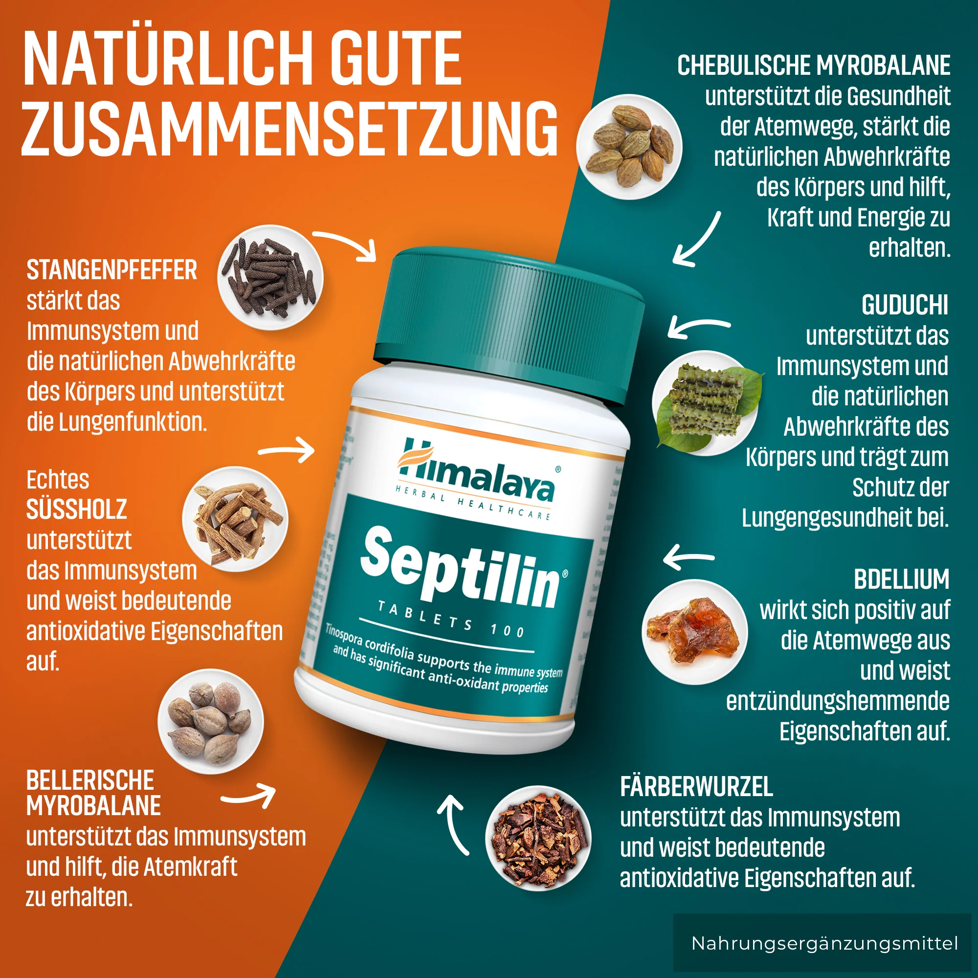 Himalaya Septilin - 100 Tablets - Image 3