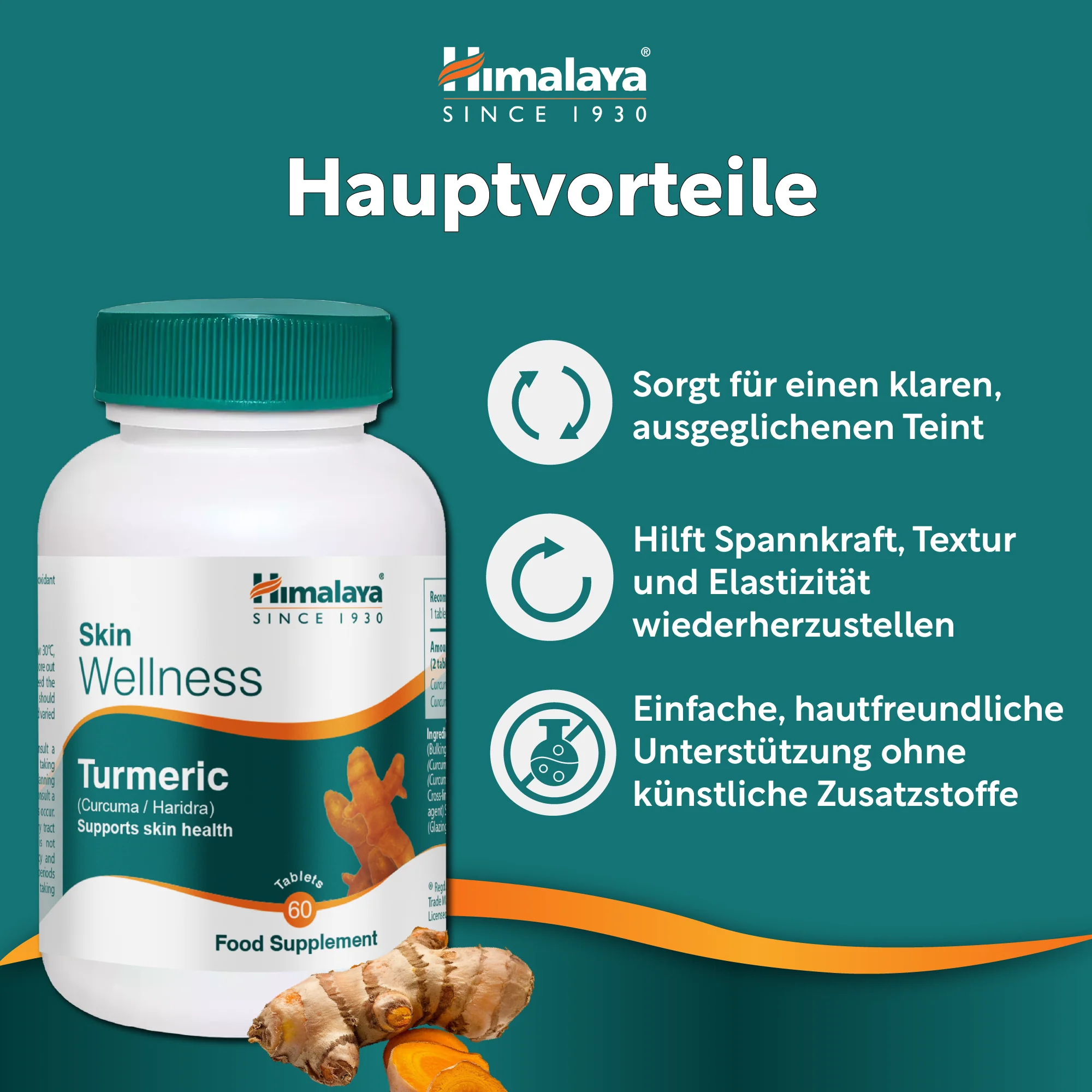 Himalaya Skin Wellness Kurkuma - 60 Tabletten - Image 4