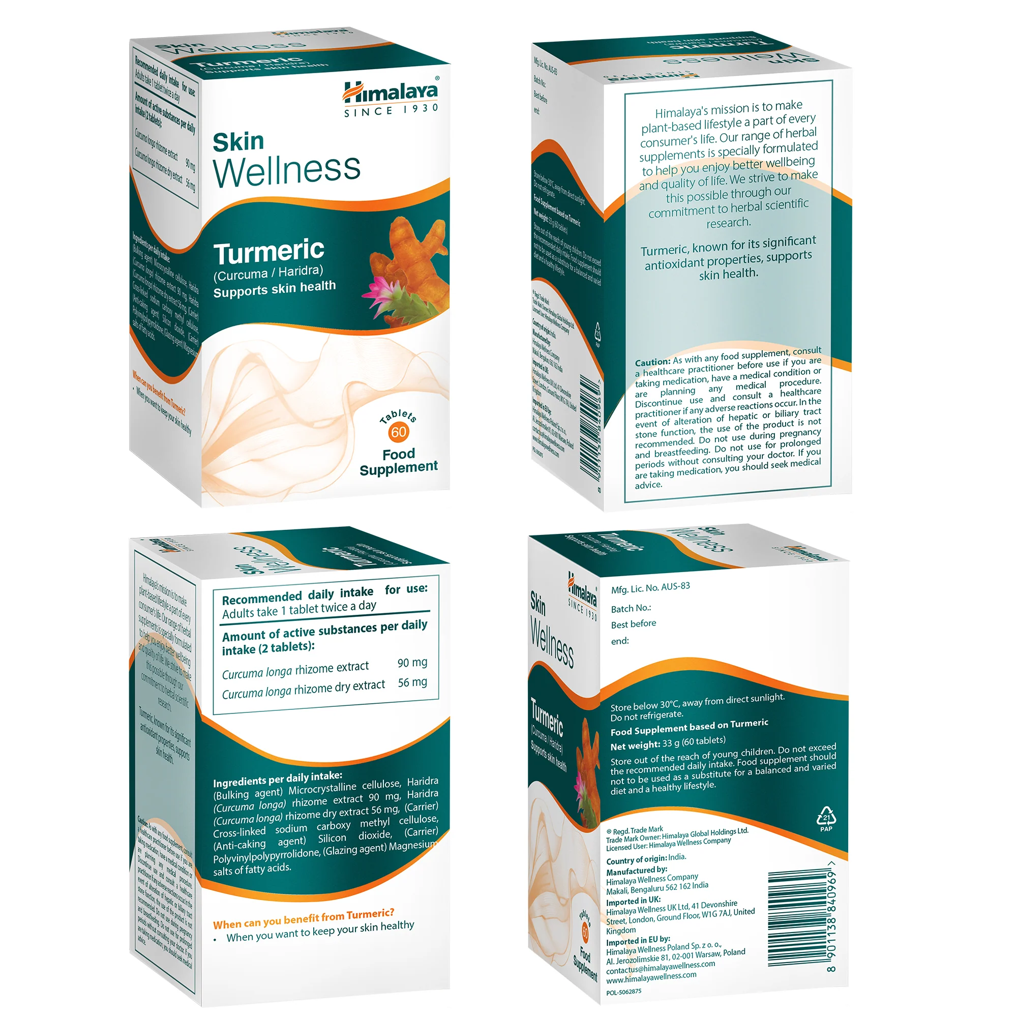 Himalaya Skin Wellness Kurkuma - 60 Tabletten - Image 6