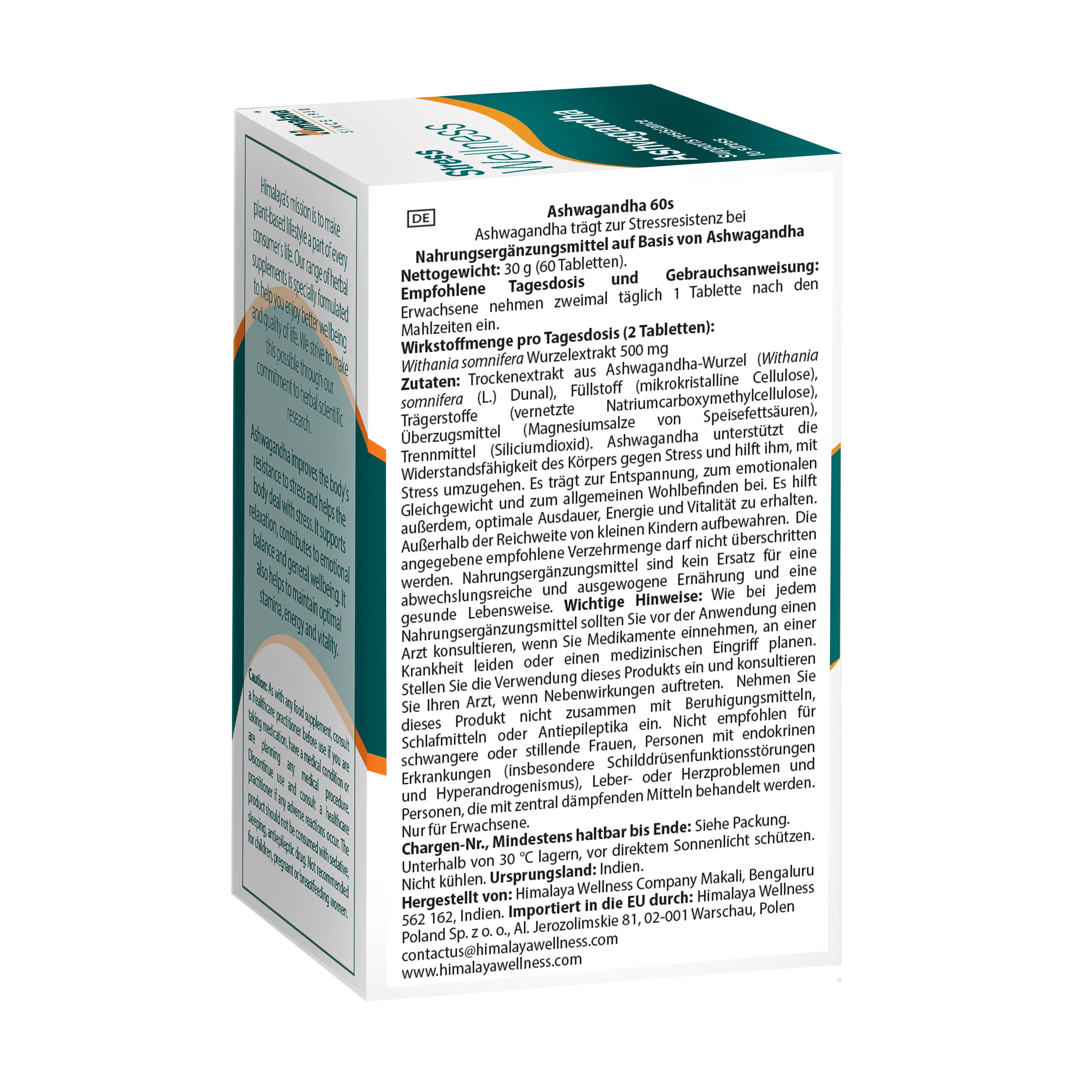 Himalaya Stress Wellness Ashvagandha - 60 Tabletten - Image 6