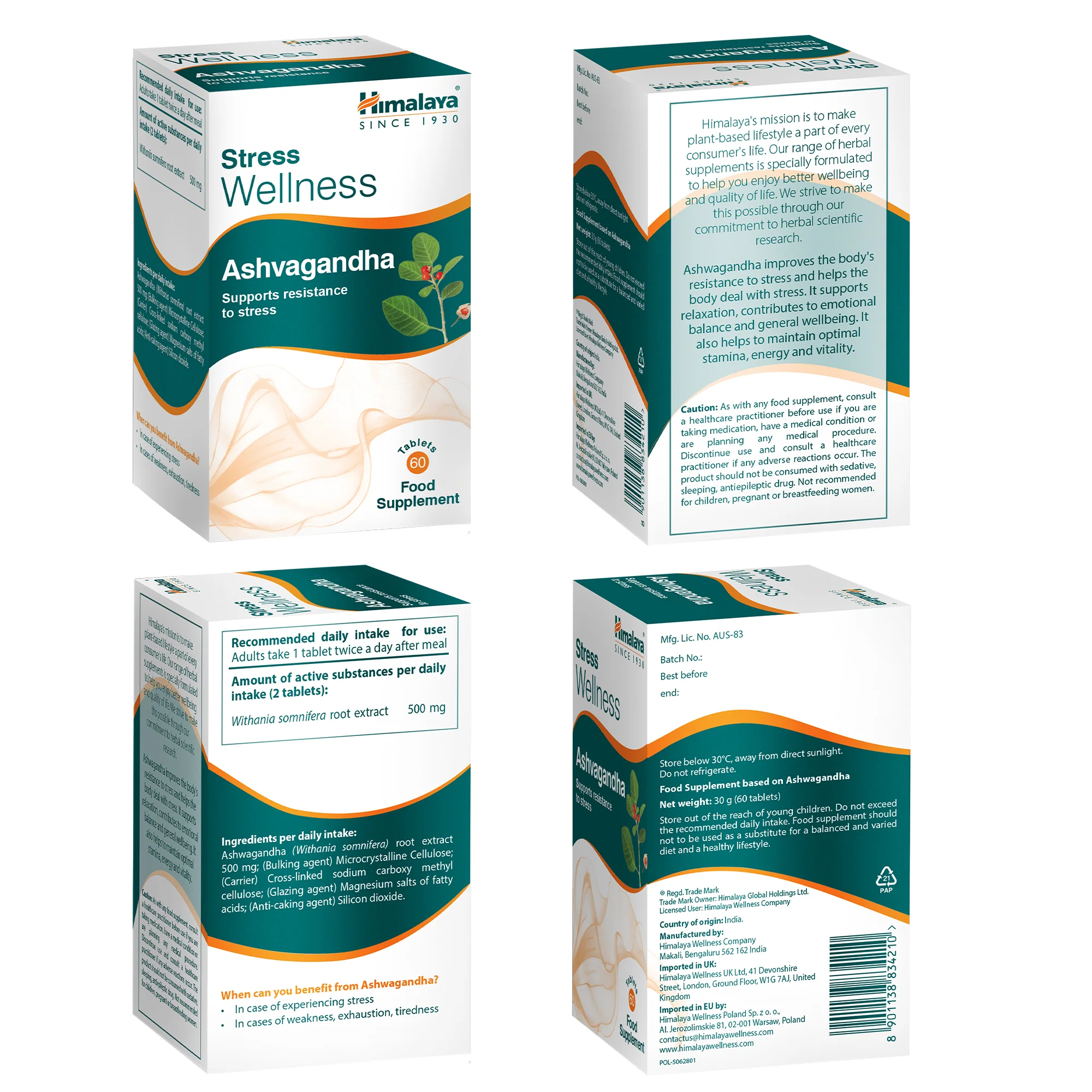 Himalaya Stress Wellness Ashvagandha - 60 Tabletten - Image 7