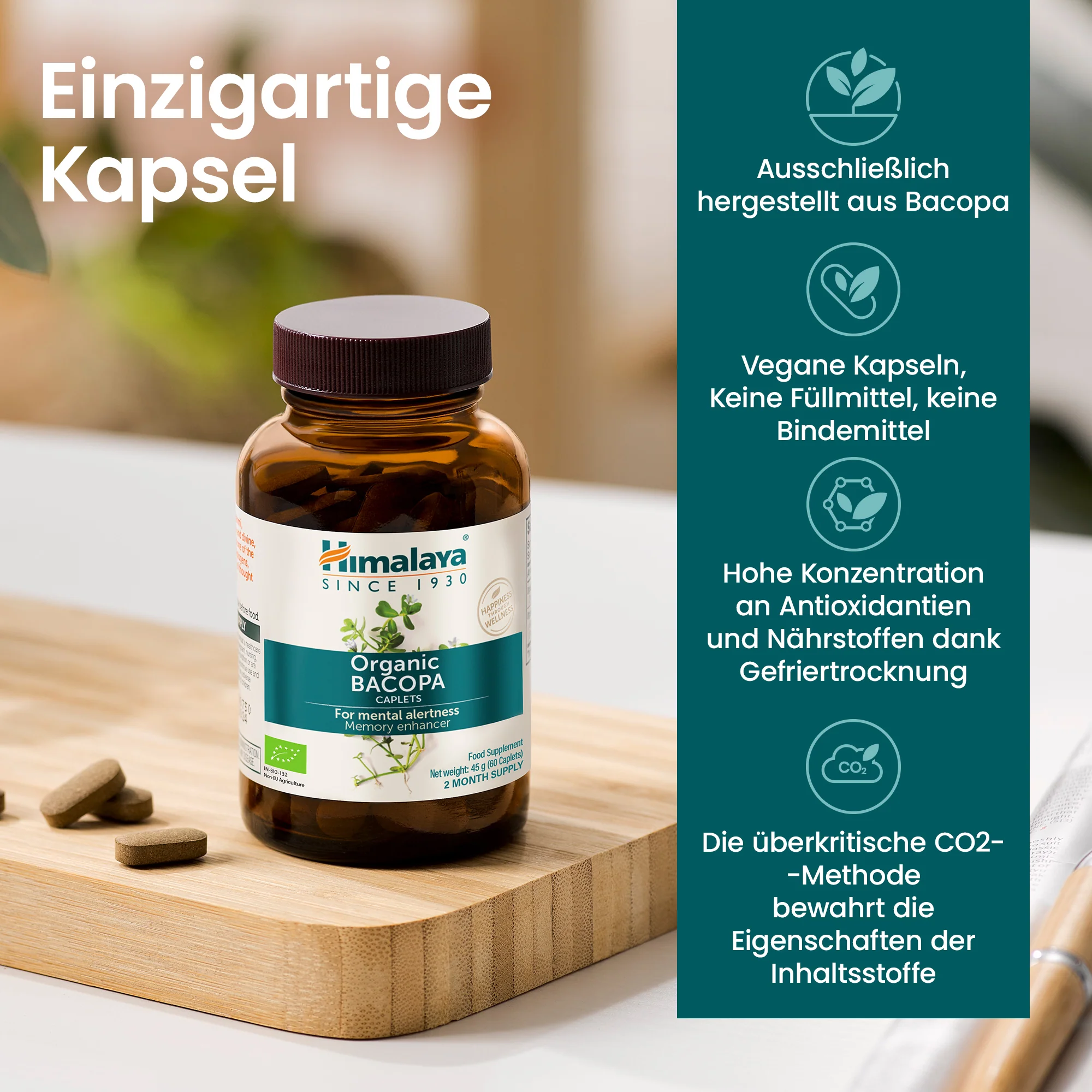 Himalaya Organic Bacopa (Brahmi) - Image 3